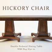 Hickory White Double Pedestal Dining