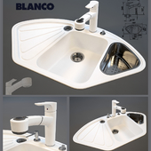 Blanco Merkur-S Blanco + Delta Silgranit PuraDur II