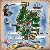 Карта Острова сокровищ...
