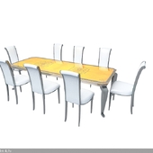 chairs and table Pregno