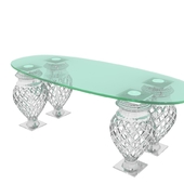 Glass coffee table 120 * 60H40