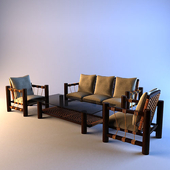 set of wooden furniture