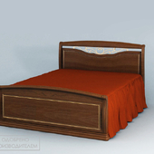 кровать Луиджи с кованным элементом и гнутыми спинками