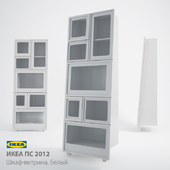 IKEA ПС 2012 Шкаф-витрина, белый