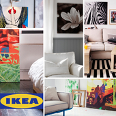IKEA, paintings and posters
