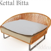 Kettal Bitta chair 2 places