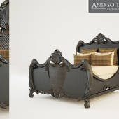 Bed in the style of Baroque