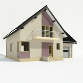 House frame type, 1.5 storeys.
