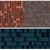 Roof Tiles. Seamless textures.