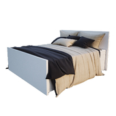 Linens for bed with footboard