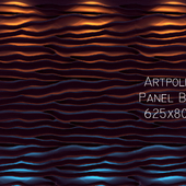 Artpole 3D panel "Beach" Black
