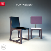 Cтул Kokeshi и Лампа VOX Kokeshi низкая