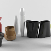 Vases from Plust: Nicole, Reverse, Space, Tambo, Drop