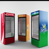 Refrigerators for drinks Coca-Cola, Fanta, Sprite