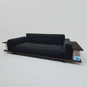 Sofa with shelves