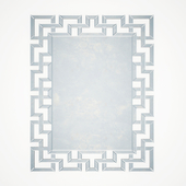 Frameless Greek Key Mirror by Coaster