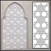 symmetric islamic plaster