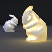 White Rabbit Children's Lamp