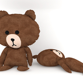 brown bear Plush Figure Doll Toy