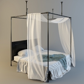 Кровать с металлическим каркасом