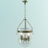 Berwick Glass and Brass Pendant Light