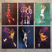 Серия плакатов - постеров  "NBA Legends"