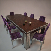 checker dining table