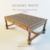 HICKORY WHITE Rectangular Cocktail Table