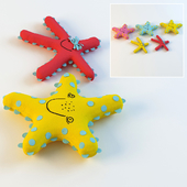 Seastar and Starfish - decoration pillow-toy for kids rooms
