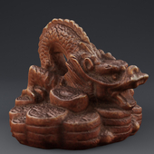 Dragon. Terracotta statuette.