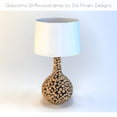 Giacomo Driftwood lamp by Zia Priven Designs