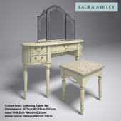 Laura Ashley Clifton Ivory Dressing Table Set
