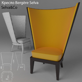 Chair Bergere Selva_orange
