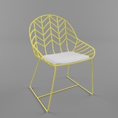 Bend wire chair