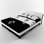 Black & White Domino Bed