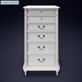 Laura Ashlay Clifton Dove Grey Tall Chest of Drawers