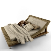 Romantic Biege Bed