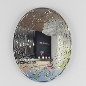 Рама с зеркалом овальная резная ARGENTO 6025