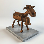 Goat. Decorative sculpture