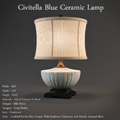 Civitella Blue Ceramic Lamp