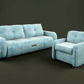 Sofa and armchair Pushe