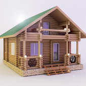 Wooden summer house