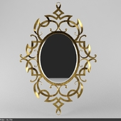 brushed gold mirror