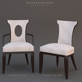 Barbara Barry Geaceful armchair & Elegance side-chair