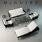 A set of outdoor furniture McGUIRE