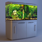 Aquarium with cabinet