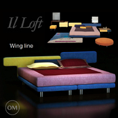 Кровать, illoft, IL Loft, wing line