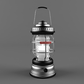 Battery lantern in retro style