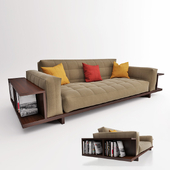 sofa with books