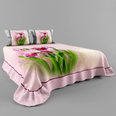 Bedspread and pillows &quot;Irises&quot;
